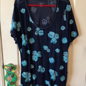 Lane Bryant flowered tee